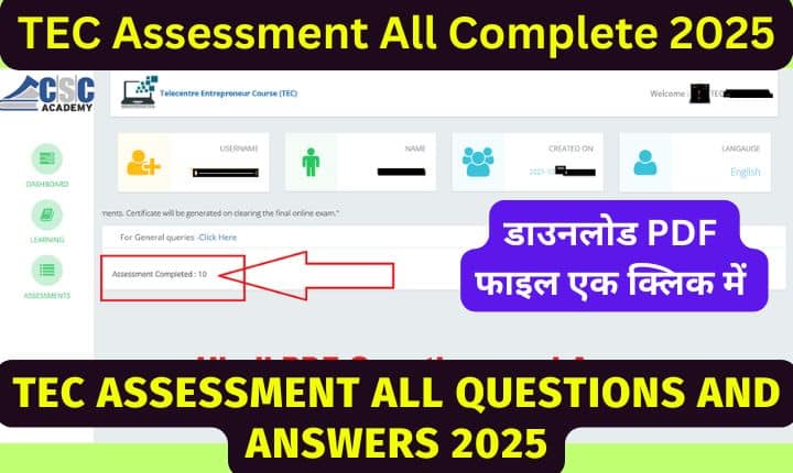 tec assessment all complete 2025