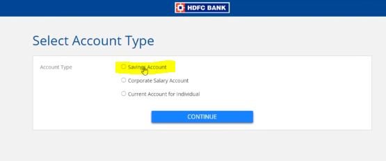 HDFC Instant Account Opening