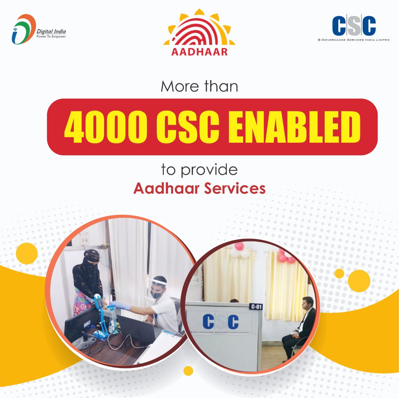 Good News CSC Aadhar Update Centre