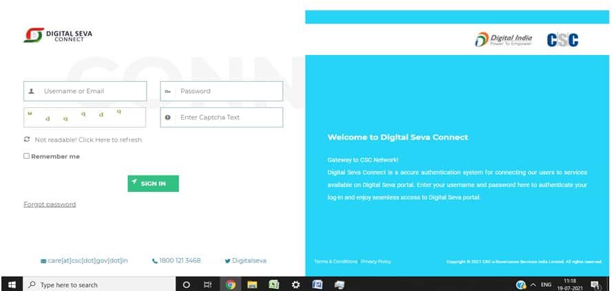 NDUW New Project CSC Login Page