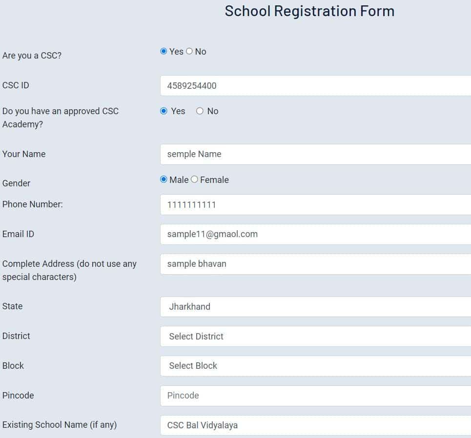 CSC Bal Vidyalaya New