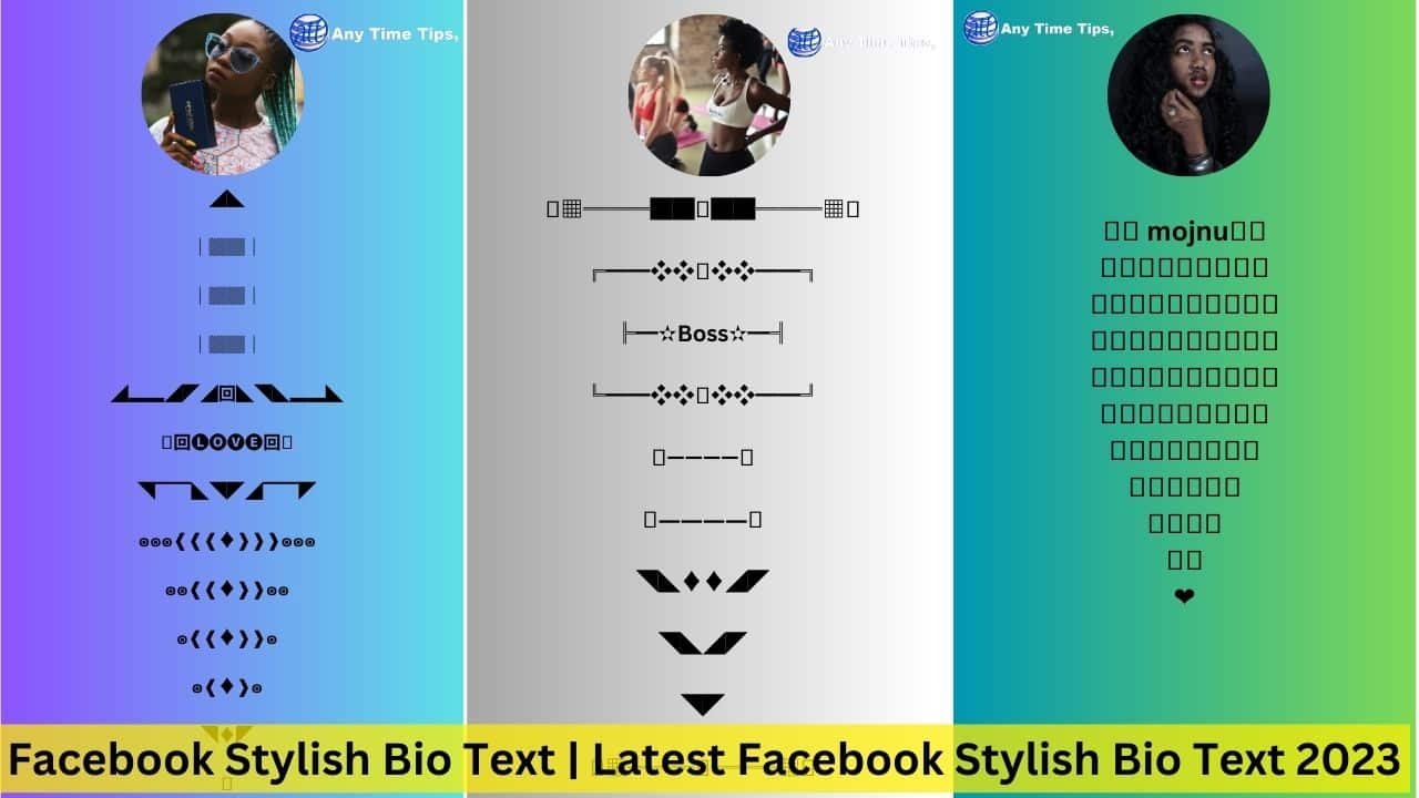 Facebook Stylish Bio Text